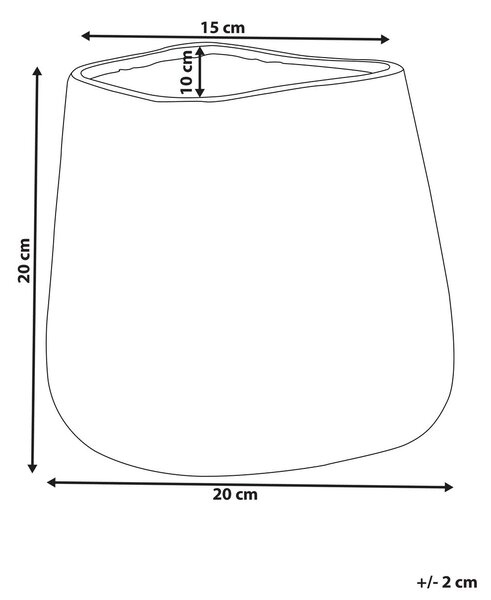 Dekor váza CIRTA Kőcserép 20 cm Arany