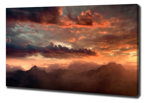Vászon nyomtatás Sunset hegy