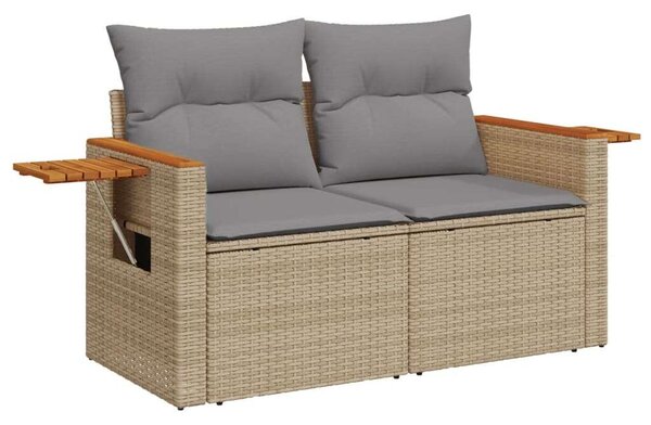 VidaXL Polyrattan Kerti Ülőgarnitúra - 6 részes - Bézs