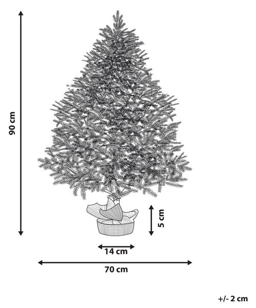 Karácsonyfa műhóval RINGROSE 90 cm Zöld