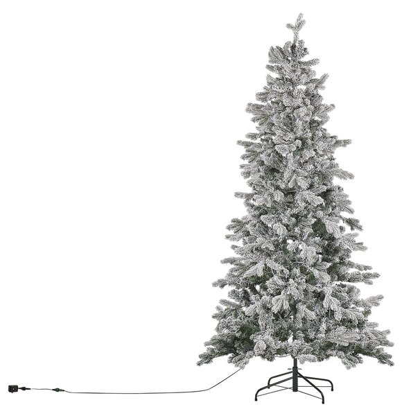 Karácsonyfa műhóval LED TATLOW 210 cm Zöld