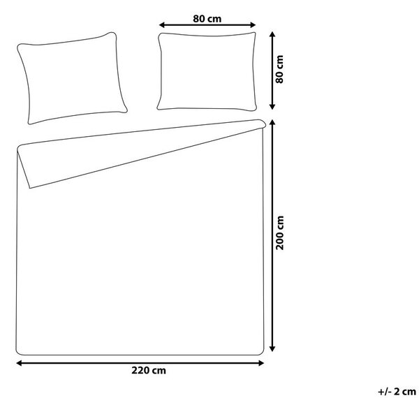 Paplanhuzat szett HARMONRIDGE Pamut szatén 200 x 220 cm Rózsaszín