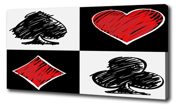 Vászonkép nyomtatás Card színek