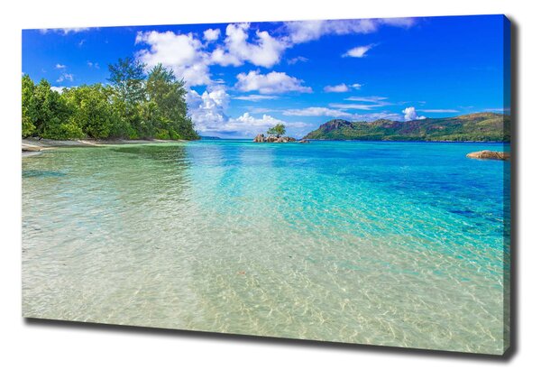 Vászon nyomtatás Strand seychelles