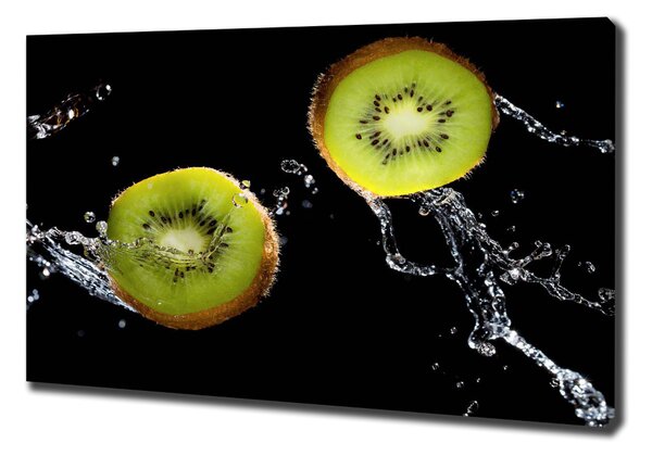 Feszített vászonkép Kiwi és víz