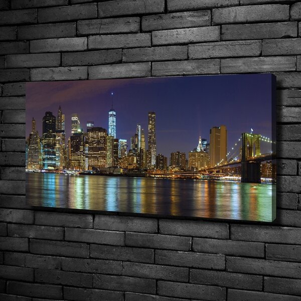 Vászonfotó Manhattan éjjel
