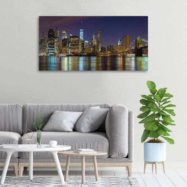 Vászonfotó Manhattan éjjel