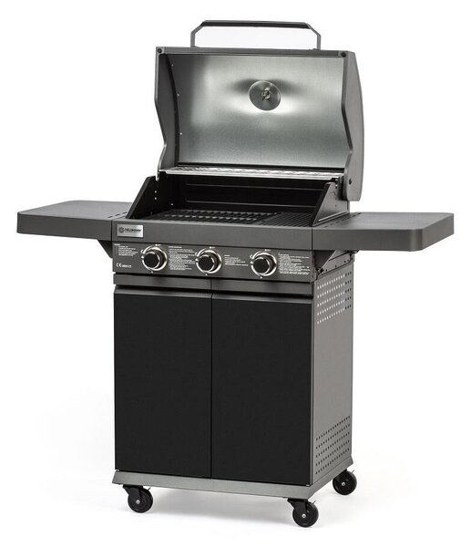 Fieldmann FZG 3006 Gáz Grill - 3 Égőfejes, Hőmérővel, Oldalpolcokkal
