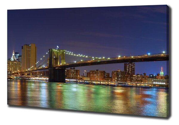 Vászonfotó Manhattan éjjel