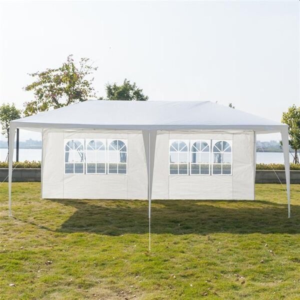 Kertészeti sátor 3x6 m, acél váz, vízálló pavilon, oldalsó ablakok