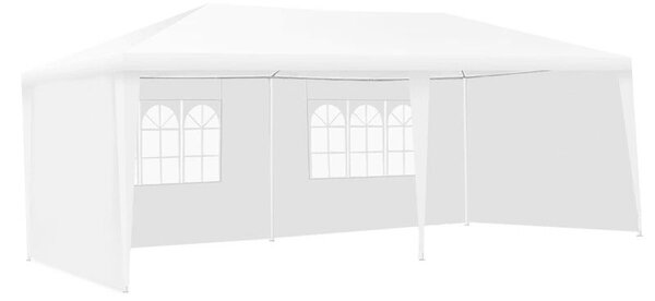 Kertészeti sátor 3x6 m, acél váz, vízálló pavilon, oldalsó ablakok
