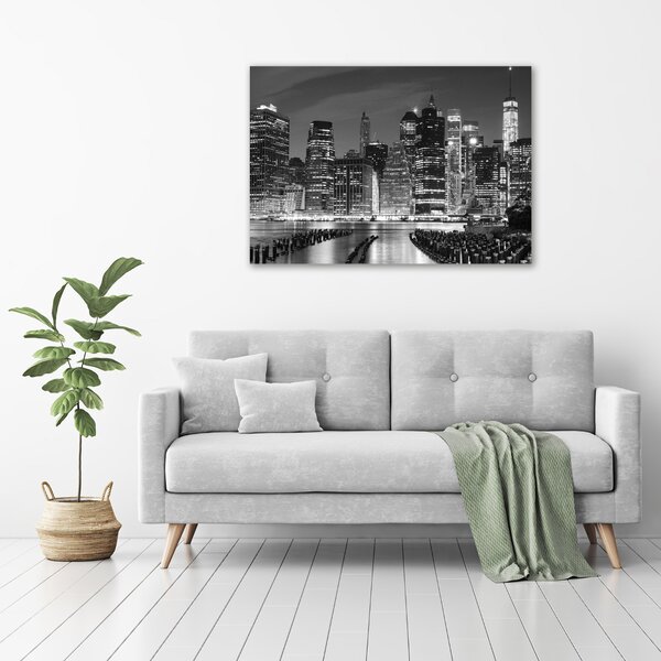 Vászonfotó Manhattan éjjel