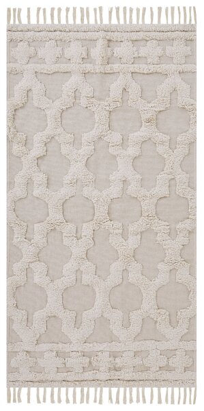 Szőnyeg SULUOVA Bézs 80 x 150 cm Pamut