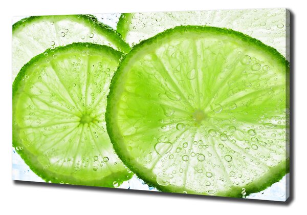Feszített vászonkép Lime víz alatt