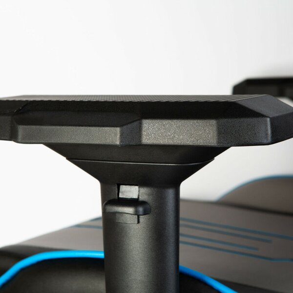 Prémium Gamer Szék Párnákkal - Szürke/Fekete/Kék - Állítható, Ergonomikus