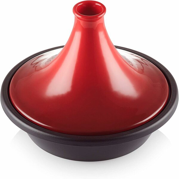 Le Creuset Öntöttvas Tajine Pároló Edény 31cm - Cseresznyevörös