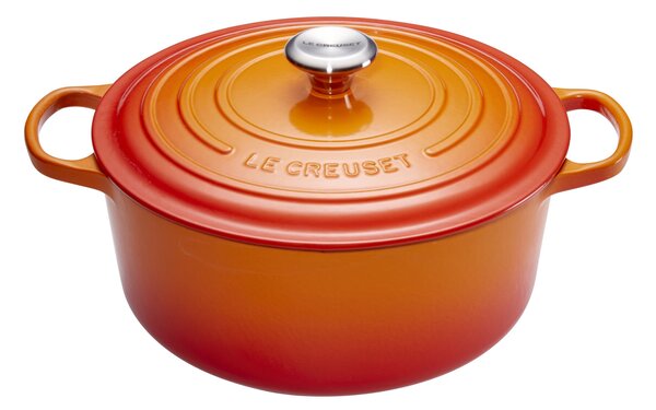 Le Creuset Signature 20cm Öntöttvas főzőedény - Narancssárga