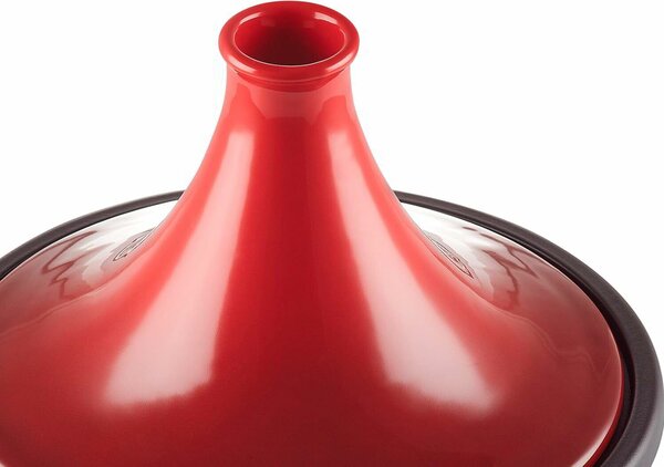 Le Creuset Öntöttvas Tajine Pároló Edény 31cm - Cseresznyevörös