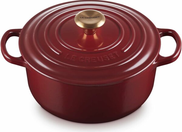 Le Creuset Signature kerek Öntöttvas Sütőtál 20cm - Bordó