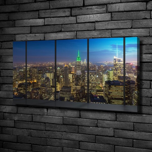 Vászonfotó New york éjjel