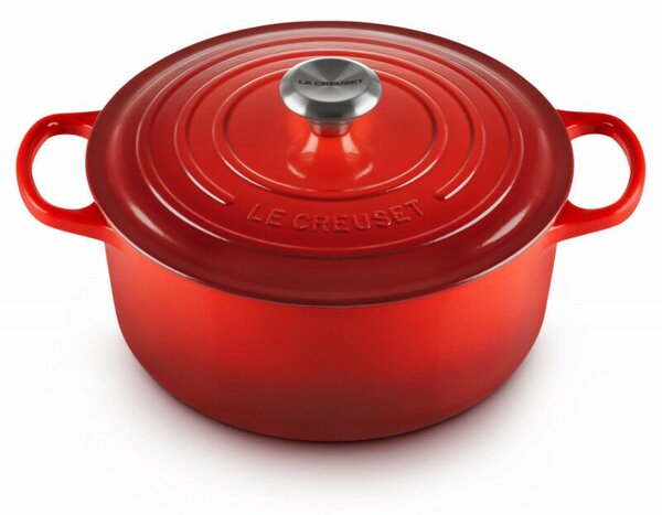 Le Creuset Signature 26cm Öntöttvas főzőedény - Piros