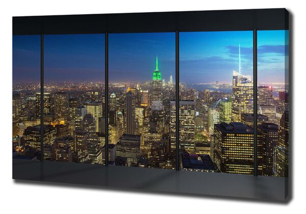 Vászonfotó New york éjjel