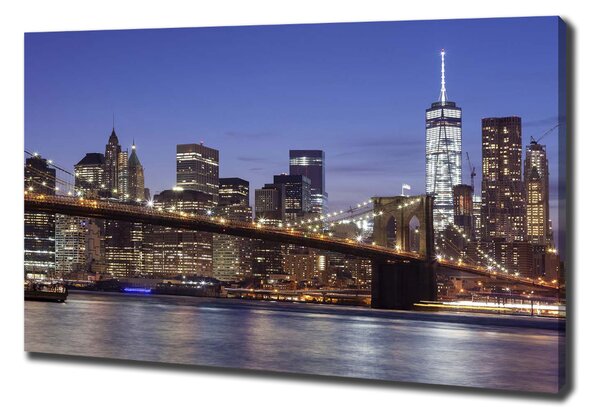 Vászonfotó Manhattan éjjel