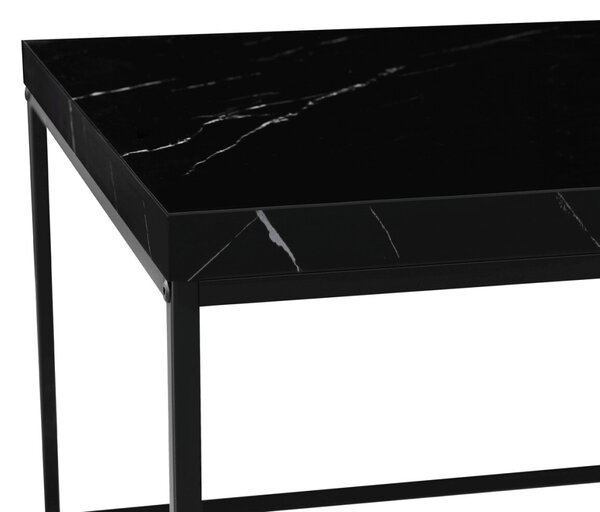 Dohányzóasztal 110 × 60 × 45 cm, MDF, márvány CT-V2011 BK