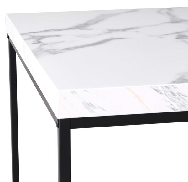 Dohányzóasztal 110 × 60 × 45 cm, MDF, márvány CT-V2011 WT