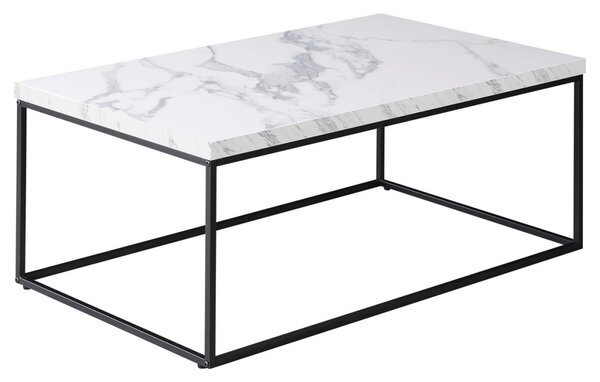 Dohányzóasztal 110 × 60 × 45 cm, MDF, márvány CT-V2011 WT