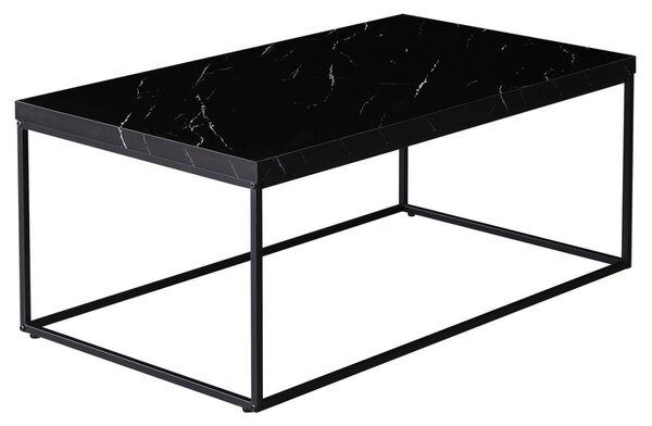 Dohányzóasztal 110 × 60 × 45 cm, MDF, márvány CT-V2011 BK