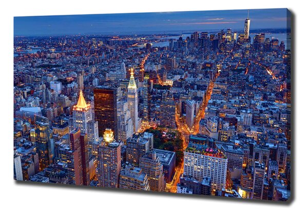 Vászon nyomtatás Manhattan éjjel