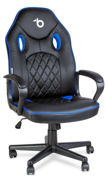 Bewello Bemada Gamer szék karfával - fekete / kék - 71 x 53 cm / 53 x 47 cm Modern megjelenésű, ergonómikus kialakítású gamer szék. bmd11116bl
