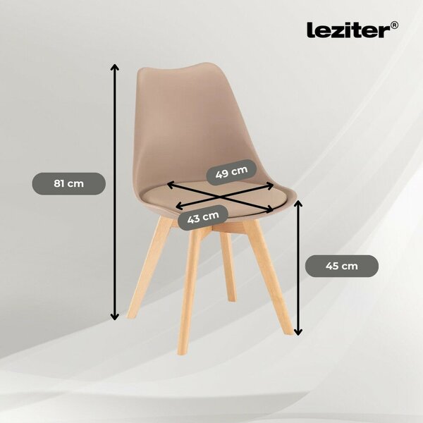 Leziter Velon 4+1 étkező garnitúra fehér-bézs