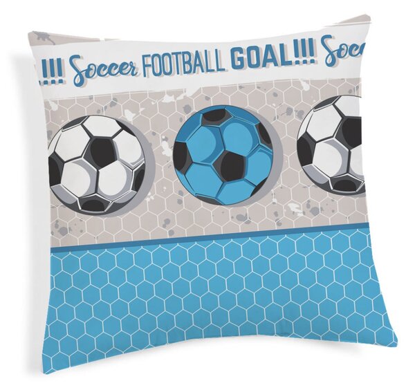Párnahuzat futball türkiz 40x40 cm MADE IN ITALY