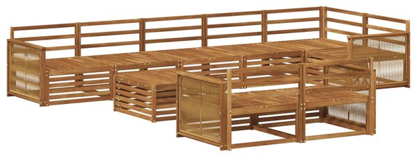 VidaXL Kültéri kanapé szett 9 pcs