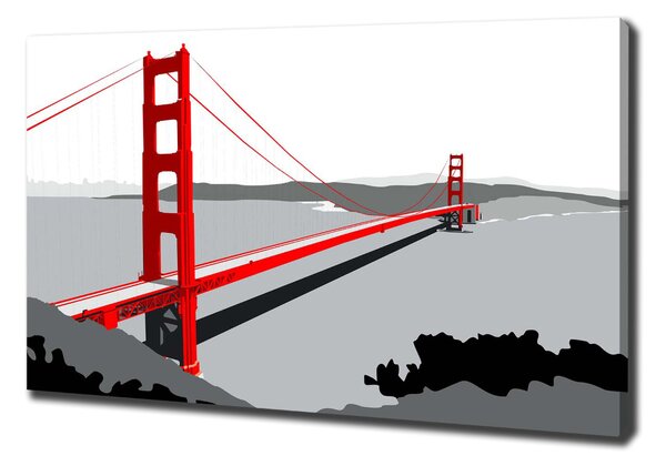 Vászon nyomtatás Bridge san francisco