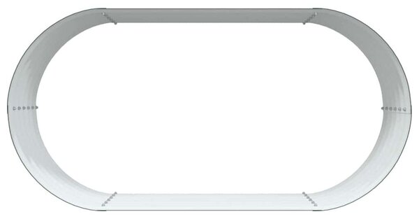 VidaXL Zöld Acél Kerti Magaságyás - 160x80x44 cm