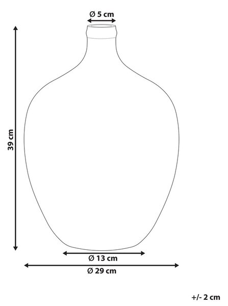 Virágtartó váza ROTI Üveg 39 cm Kék