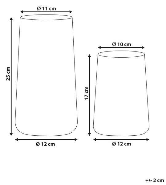 Dekor váza KULCHE Üveg 25/17 cm Átlátszó
