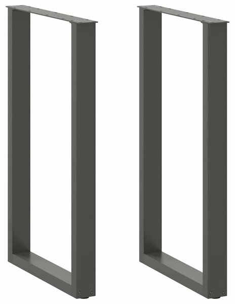 VidaXL Bárasztal Láb Szett - 2 db, Antracit Acél
