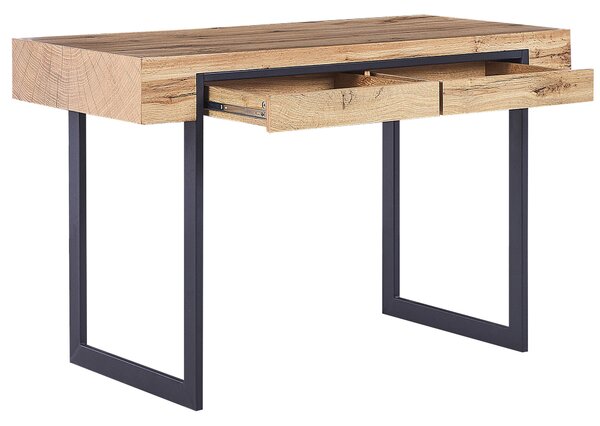 Íróasztal VIDA Világosbarna 120 cm 55 cm Ágyneműtartóval