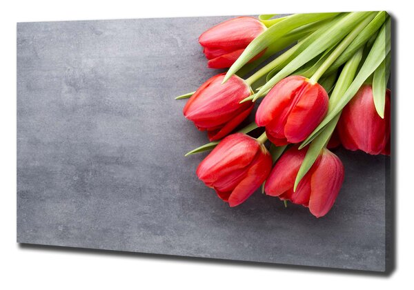 Egyedi vászonkép Piros tulipánok