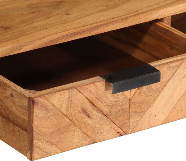 VidaXL tömör akácfa dohányzóasztal 110 x 55 x 40 cm