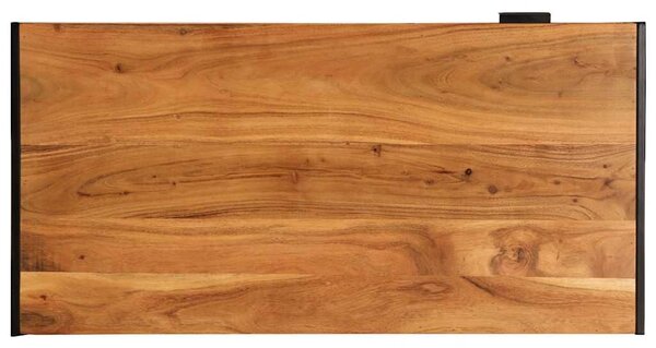 VidaXL tömör akácfa dohányzóasztal 110 x 55 x 40 cm
