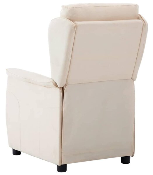 VidaXL Fotel ágy Krém 67.5 x 93.5 x 101.5 cm szövet