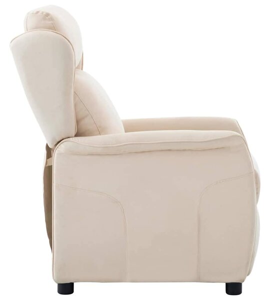 VidaXL Fotel ágy Krém 67.5 x 93.5 x 101.5 cm szövet