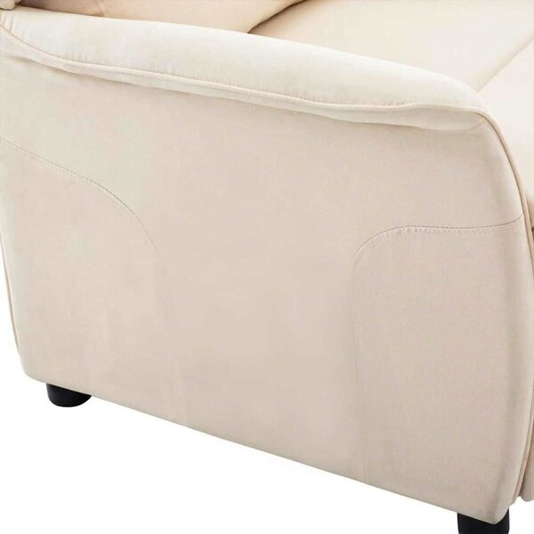 VidaXL Fotel ágy Krém 67.5 x 93.5 x 101.5 cm szövet