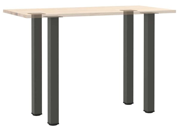 VidaXL Bárasztal Láb Szett - 4 db, Antracit Acél, 100-102cm