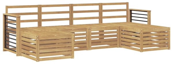 VidaXL Ülőgarnitúrák 6 pcs Fehér Tömör Akácfa